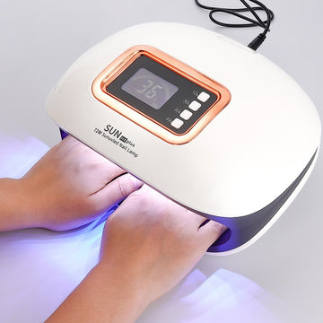 LED Nail Lamp With Two Hand Nail Dryer
